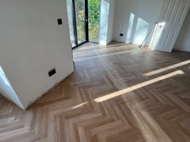 New Luxury Vinyl Tile Floor in Gatley