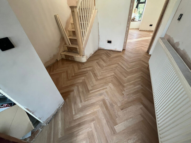 New Luxury Vinyl Tile Floor in Gatley