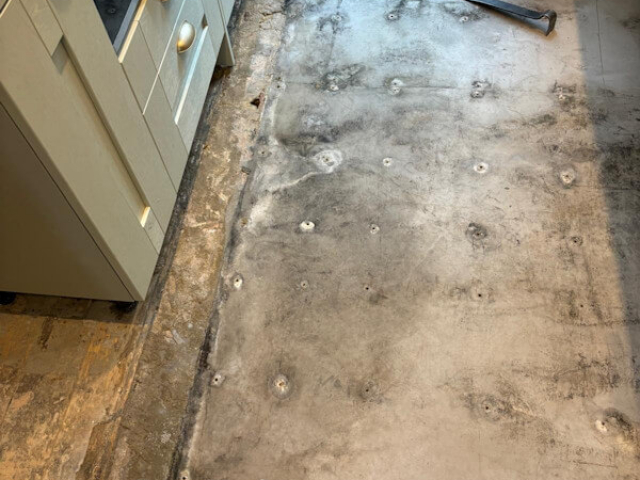 Damp Concrete
