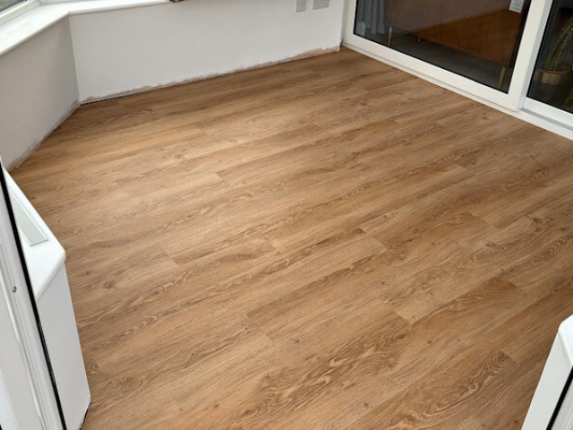 Luxury Vinyl Flooring in Stockport Fitted in a Conservatory