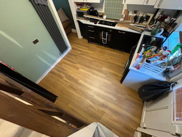 Amtico classic oak LVT installed