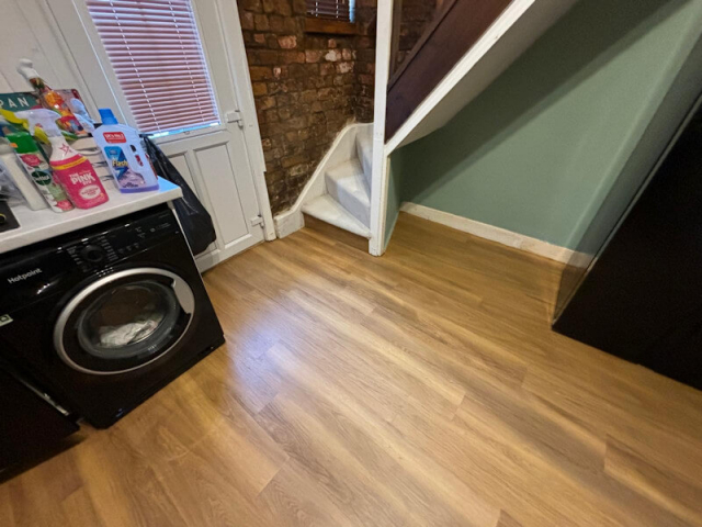 Amtico classic oak LVT installed