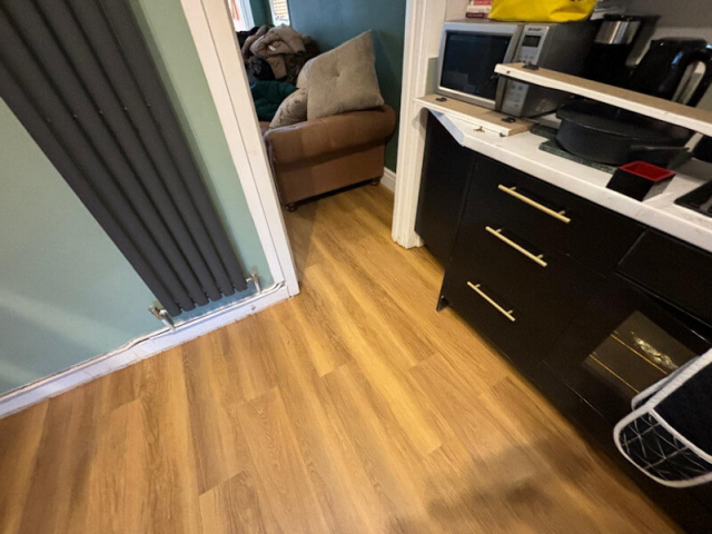 Amtico classic oak LVT installed