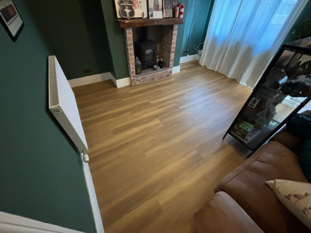 Amtico classic oak LVT installed