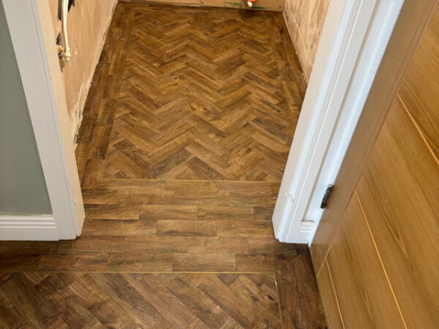 LVT floor fitted in Bramhall