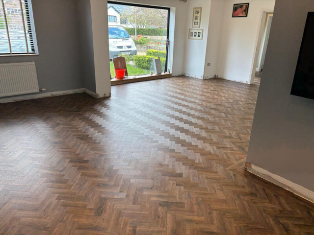 LVT floor fitted in Bramhall