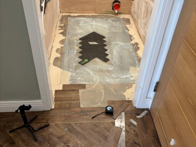 LVT floor fitted in Bramhall